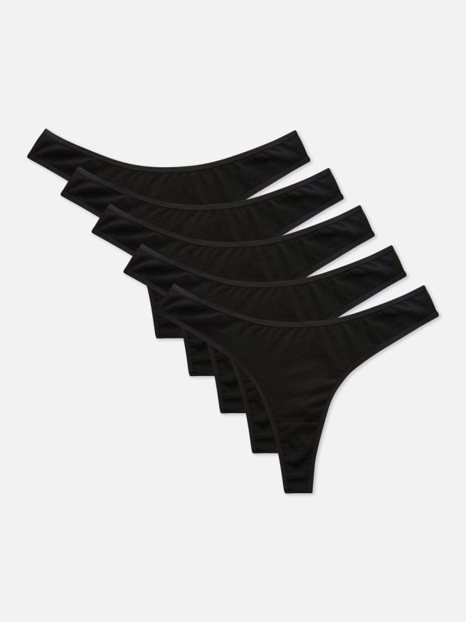 5-Pack Essential Thongs
