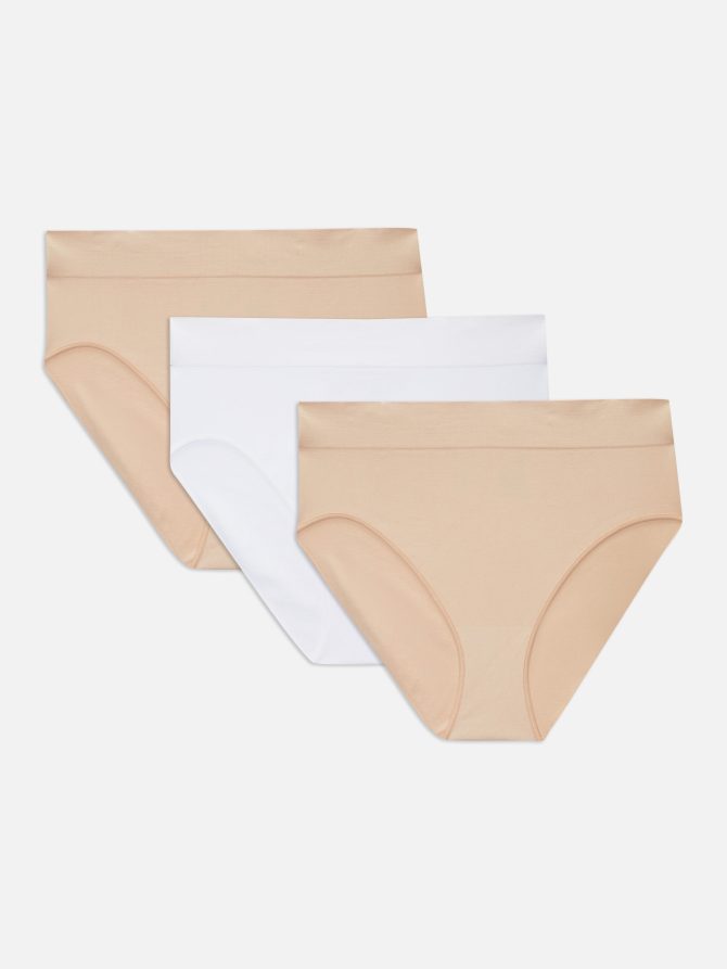 2-Pack High Waist Seamfree Stretch Briefs