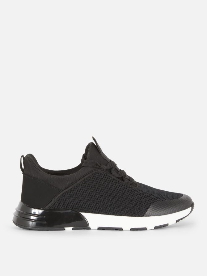 Bubble Heel Lace Up Sneakers
