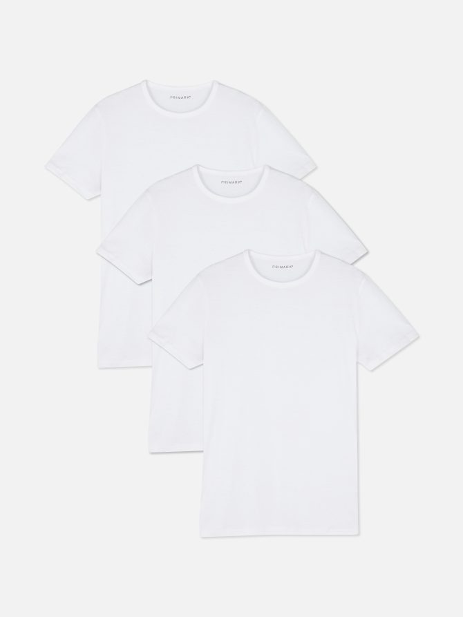 3-Pack Crew Neck Cotton T-shirts