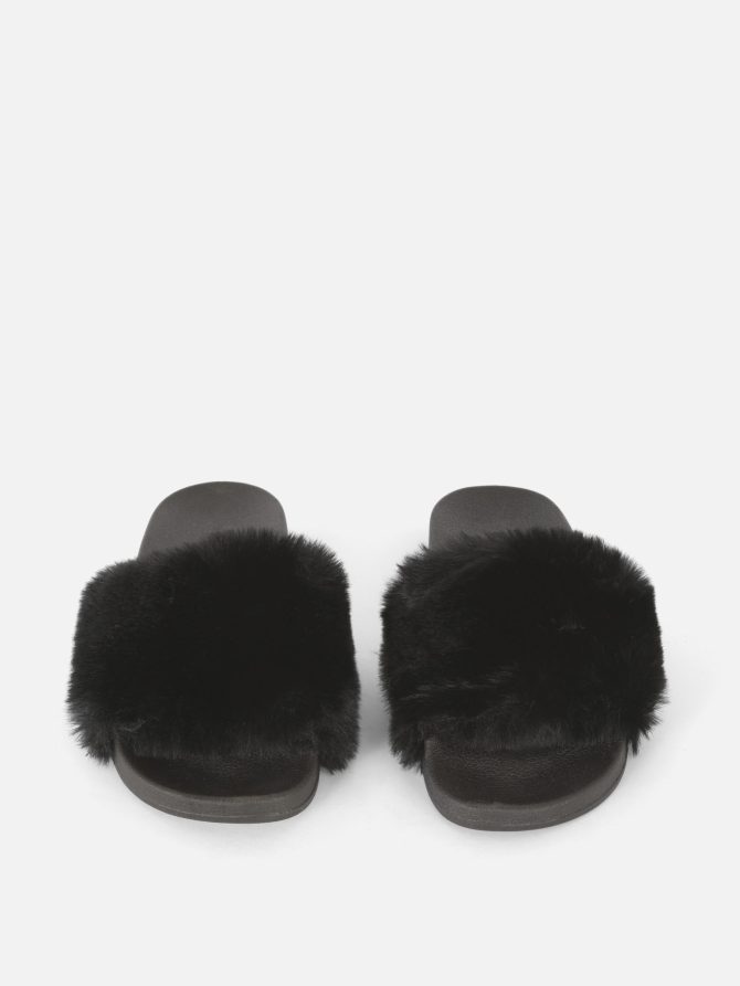 Faux Fur Slides - Image 2