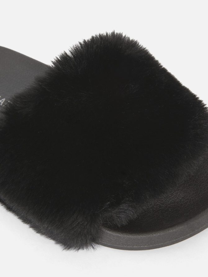Faux Fur Slides - Image 5