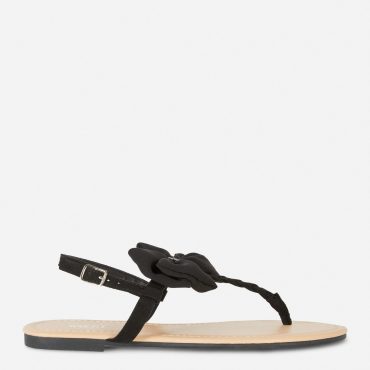 Wide Fit Chiffon Bow Sandals
