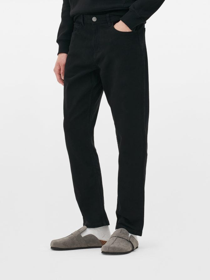 Straight Leg Twill Jeans - Image 2