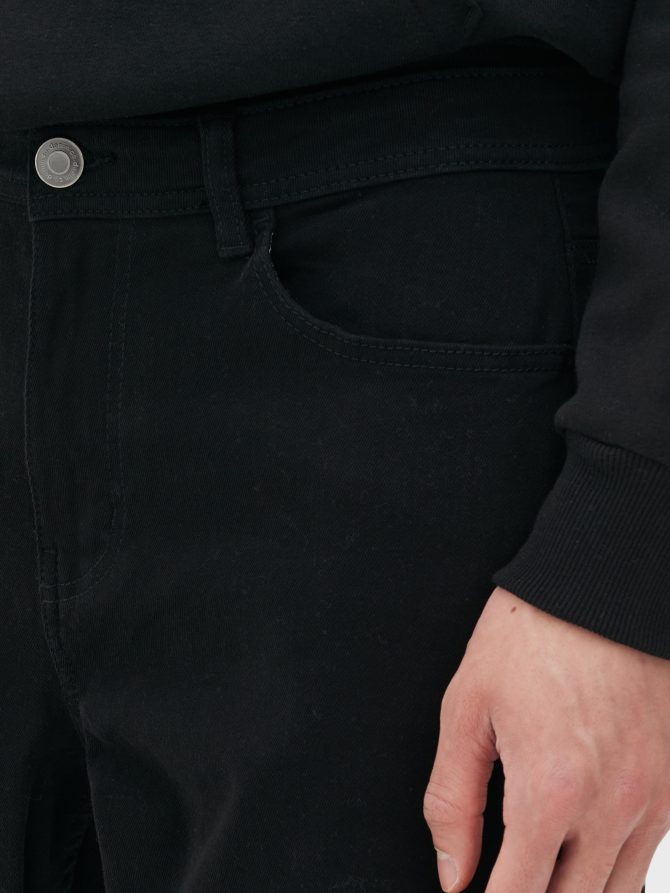 Straight Leg Twill Jeans - Image 3
