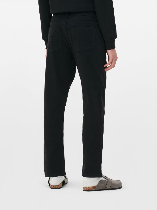 Straight Leg Twill Jeans - Image 4