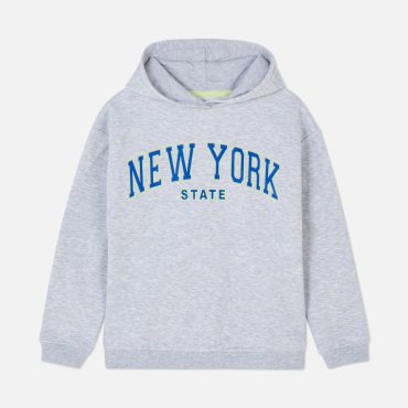 Print Long Sleeve Hoodie
