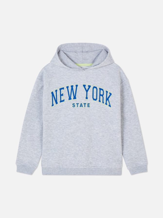 Print Long Sleeve Hoodie