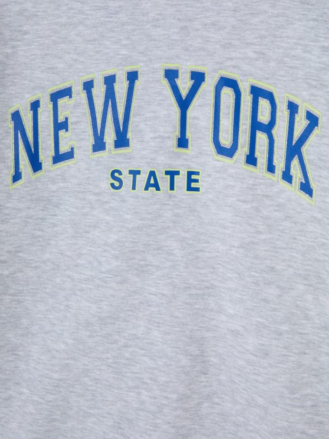 Print Long Sleeve Hoodie - Image 3