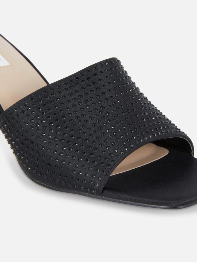 Rhinestone Embellished Mule Heels - Image 5