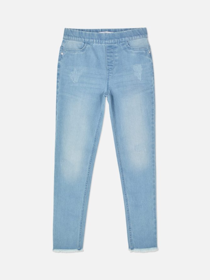 Frayed Hem Jeggings