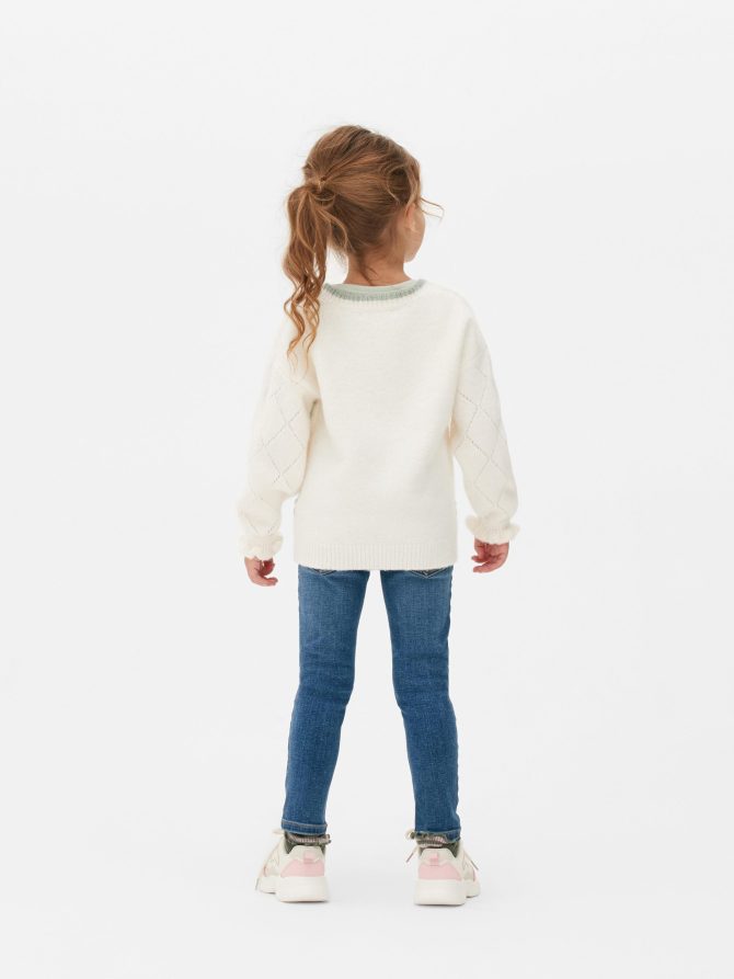 Floral Embroidered Knitted Cardigan - Image 2