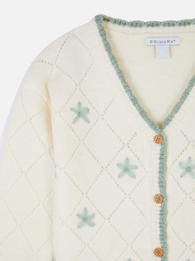 Floral Embroidered Knitted Cardigan - Image 5