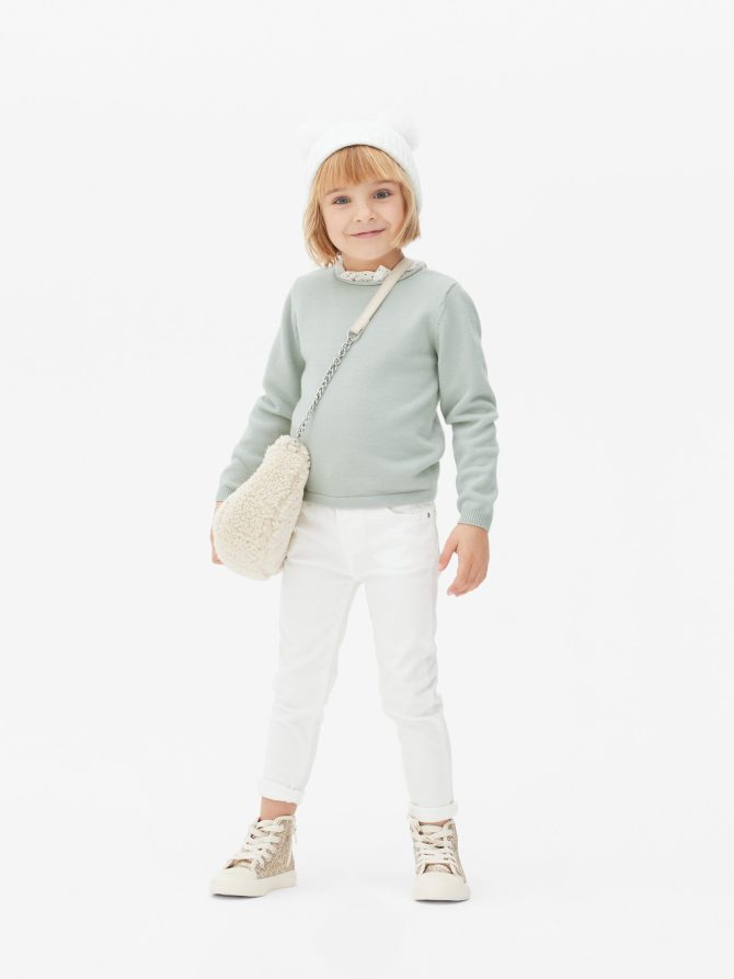 Ruffled Broderie Collar Jumper
