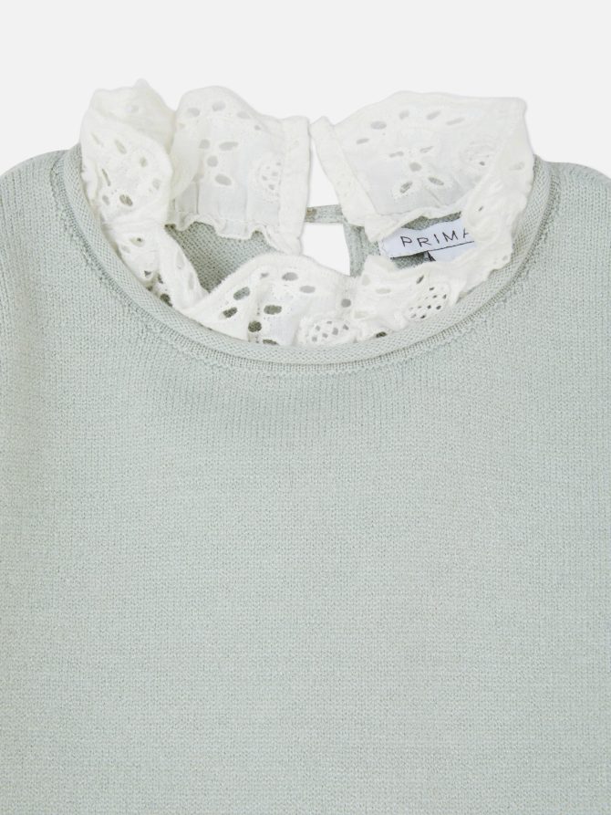 Ruffled Broderie Collar Jumper - Image 5