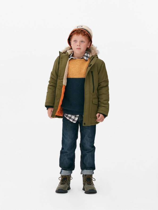 Faux Fur Hooded Parka