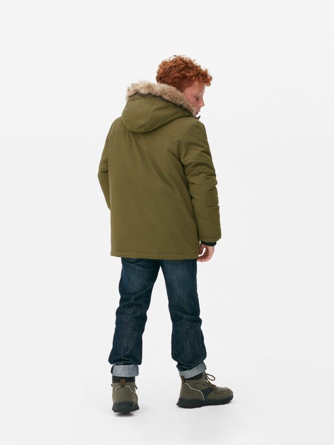 Faux Fur Hooded Parka - Image 2
