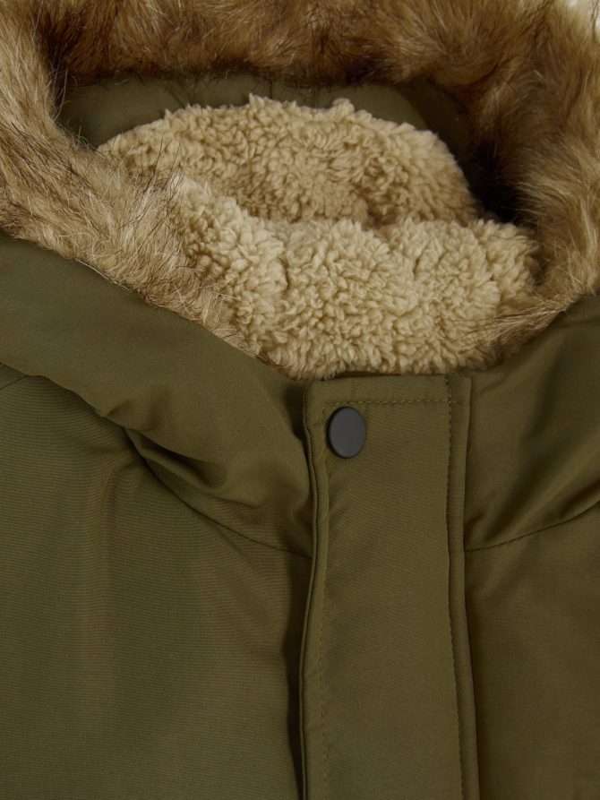 Faux Fur Hooded Parka - Image 5
