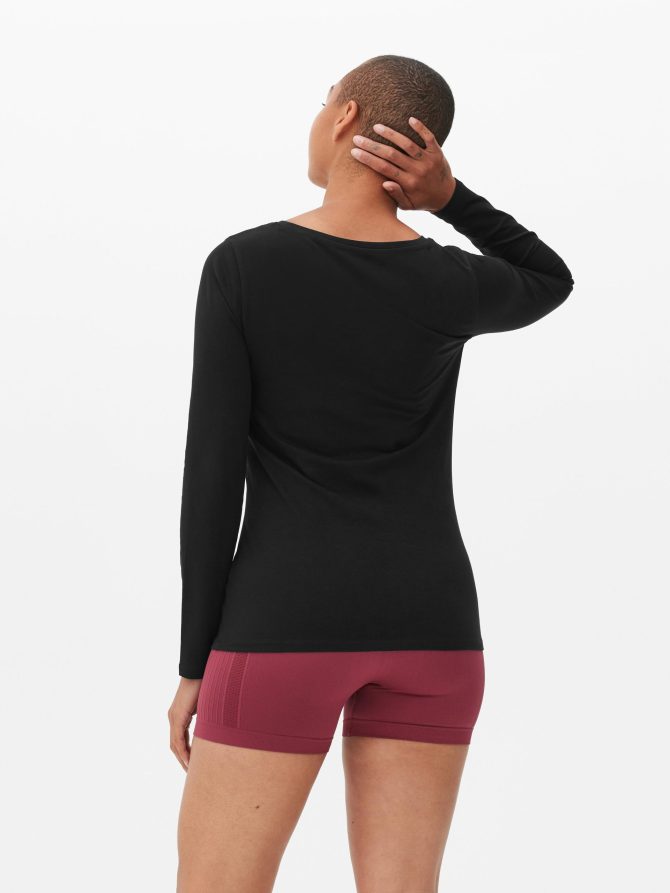 V-Neck Long Sleeve Top - Image 4
