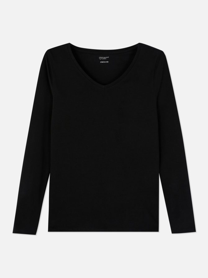 V-Neck Long Sleeve Top - Image 5