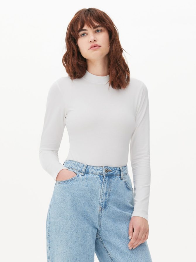 Turtleneck Long Sleeve Bodysuit - Image 2