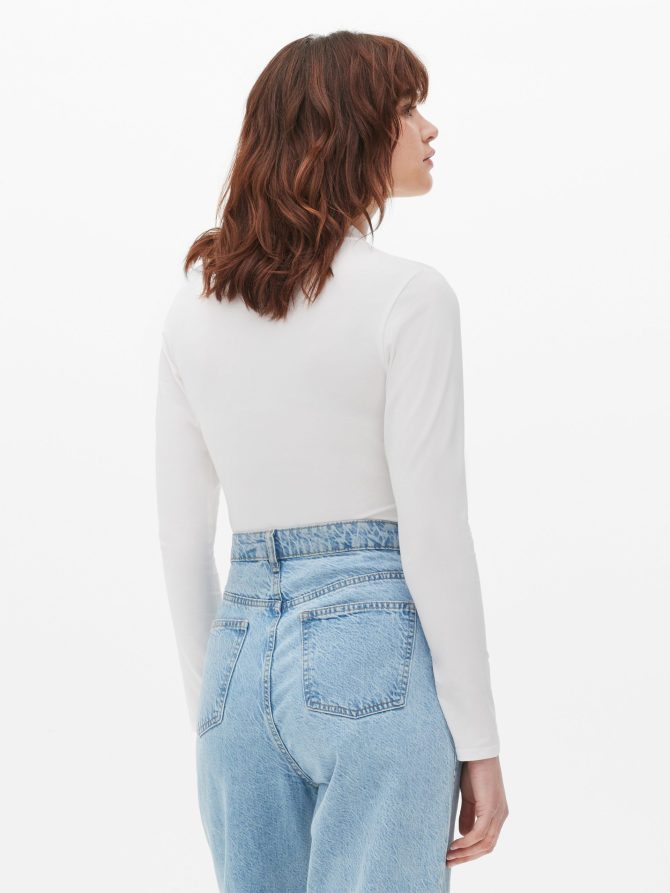 Turtleneck Long Sleeve Bodysuit - Image 4