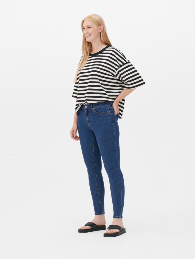 High Waist Super Stretch Skinny Jeans
