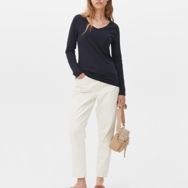 V-Neck Long Sleeve Top