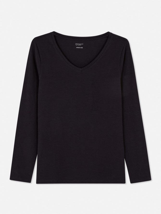 V-Neck Long Sleeve Top - Image 5
