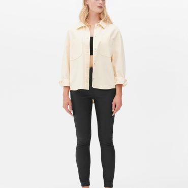 High Waist Coated Skinny Jeans