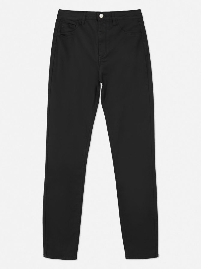 High Waist Coated Skinny Jeans - Image 5