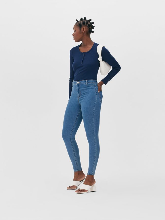 Mid-Rise Skinny Jeans