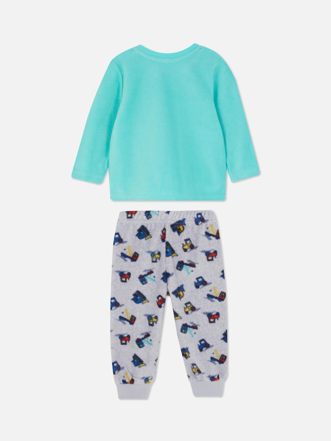 Digger Appliqué Fleece Pajamas - Image 2