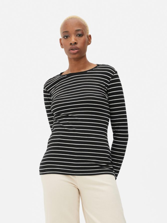 Striped Long Sleeve T-Shirt - Image 2