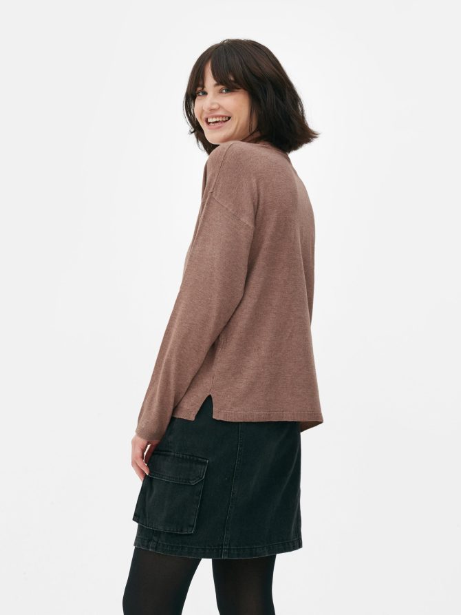 Fine Knit Roll Neck Sweater - Image 4