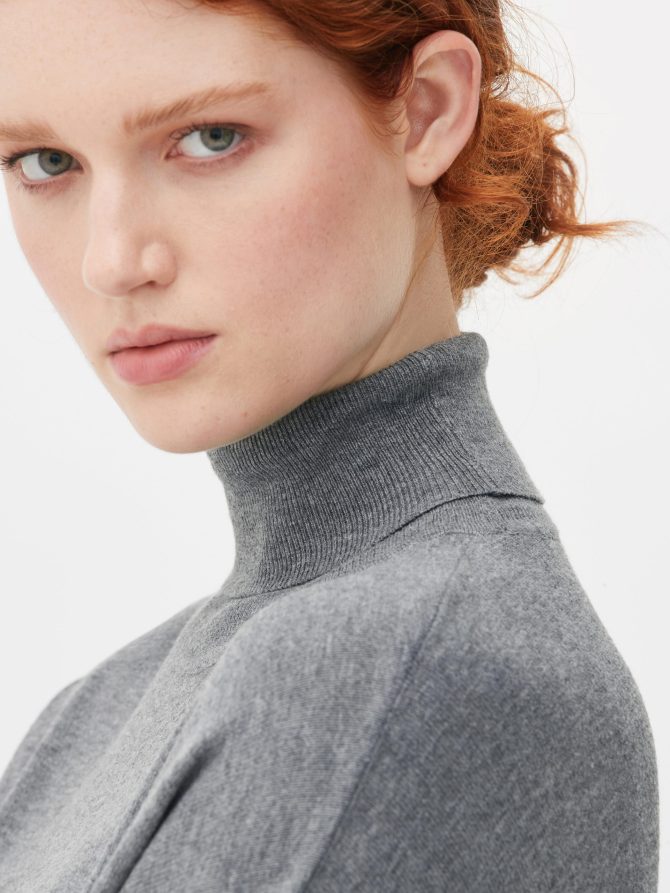 Fine Knit Roll Neck Sweater - Image 3
