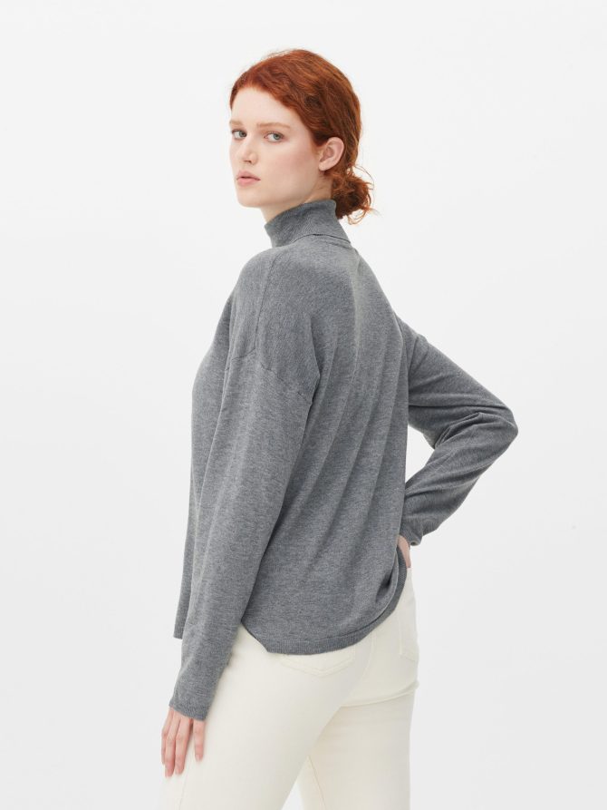 Fine Knit Roll Neck Sweater - Image 4