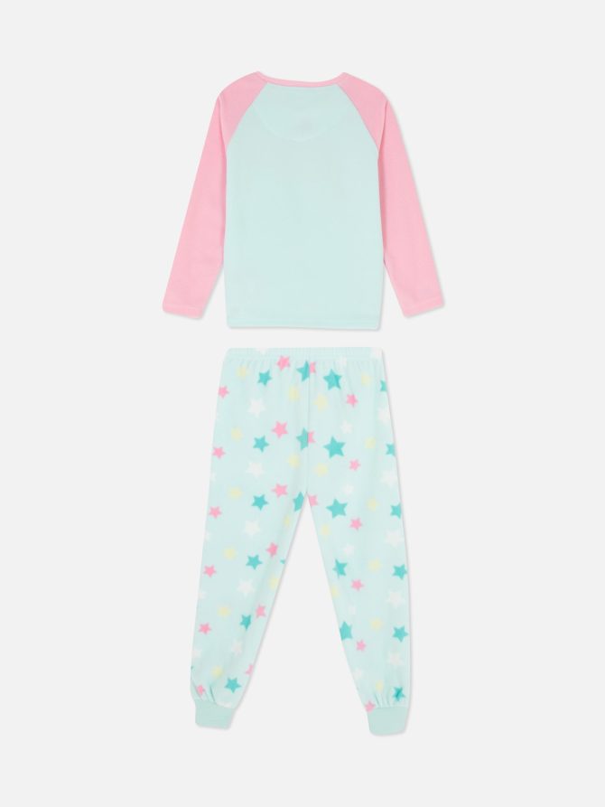 Dreamer Embroidered Fleece Pajama Set - Image 2