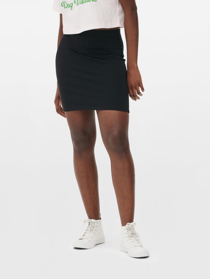 Jersey Mini Skirt - Image 2