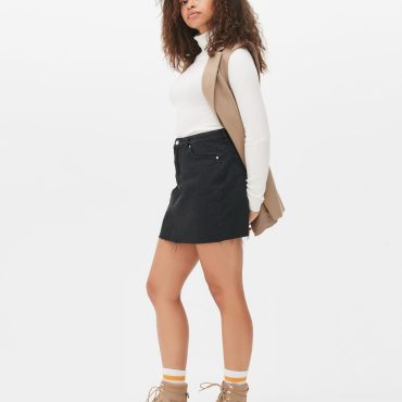 Ribbed Roll Neck Sweater