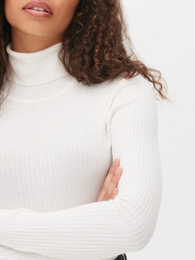 Ribbed Roll Neck Sweater - Image 3
