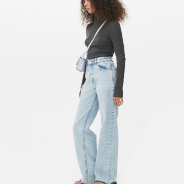 Ribbed Roll Neck Sweater