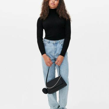 Ribbed Roll Neck Sweater