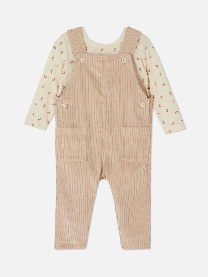 Long Sleeve T-Shirt & Overalls Set - Image 3