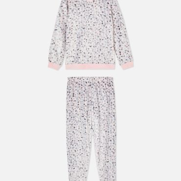Long Sleeve Fleece Pajama Set