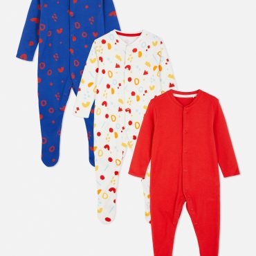 3-Pack Bright Print Sleepers