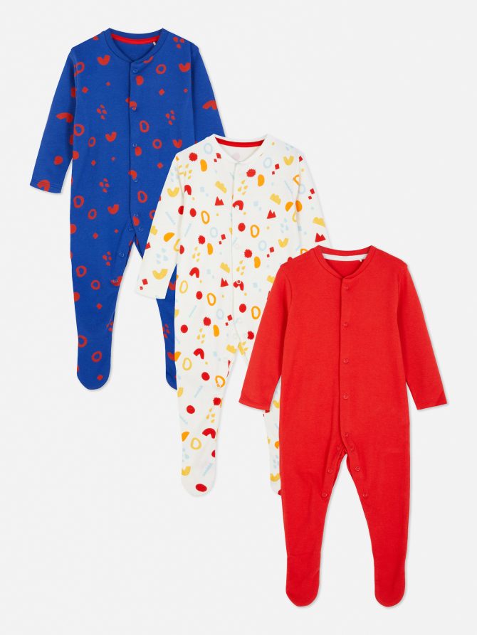 3-Pack Bright Print Sleepers