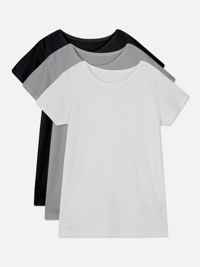 3-Pack Color Block Thermal T-shirts