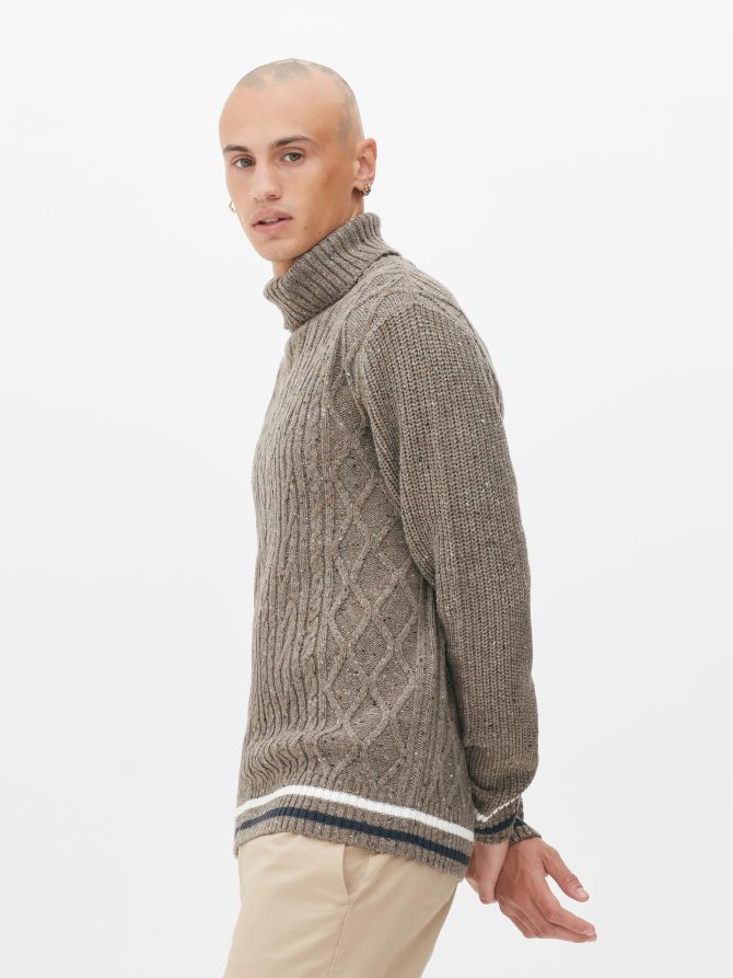 Chunky Cable Knit Sweater - Image 2