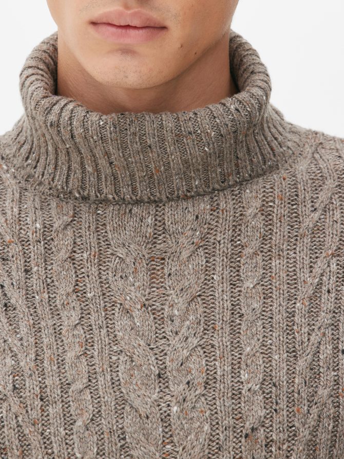 Chunky Cable Knit Sweater - Image 3